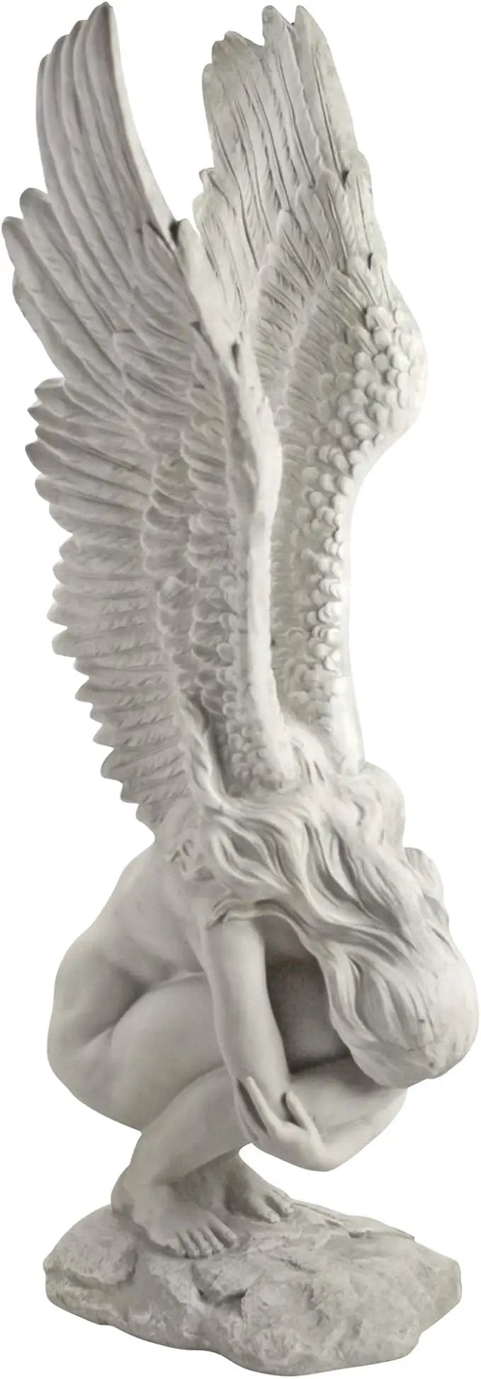 Design Toscano Remembrance and Redemption Angel Religious Indoor/Outdoor Garden Statue, Large 30 Inch Tall, Cast Stone Resin, Antique Stone Finish by GreenHaven Gardens