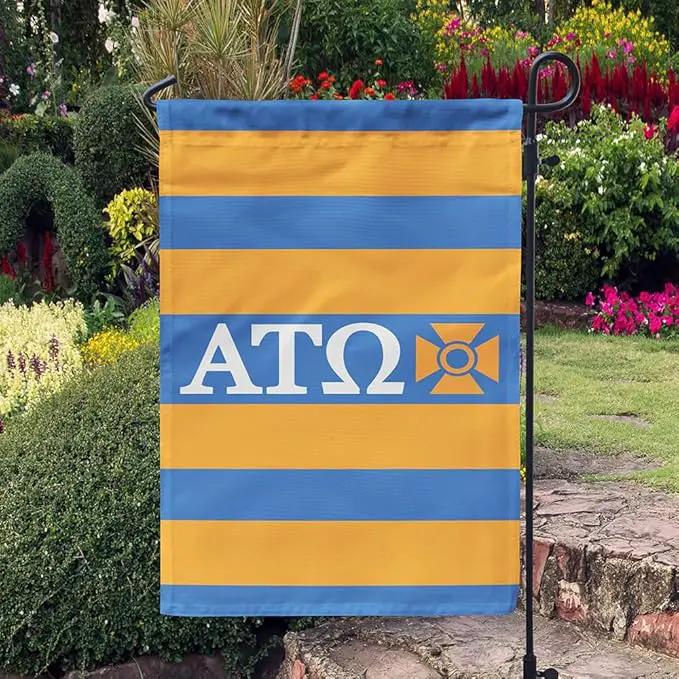 Alpha Tau Omega Licensed Flag Garden 12x19 inches Flag Banner Yard Decor Outdoor Decoration (Alpha Tau Omega #3) by GreenHaven Gardens