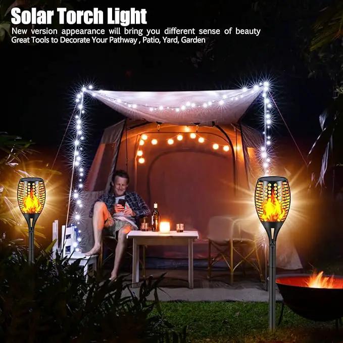 Solar Lights Outdoor, 43" Waterproof Flickering Flames Torch Lights, Solar Landscape Decoration Lighting Auto On/Off Pathway Lights for Garden Patio Yard Christmas, 2 Packs by GreenHaven Gardens