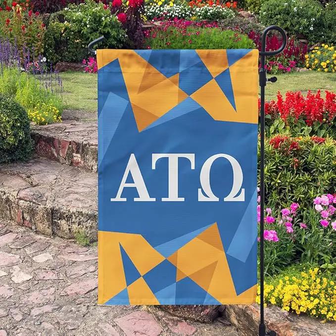 Alpha Tau Omega Licensed Flag Garden 12x19 inches Flag Banner Yard Decor Outdoor Decoration (Alpha Tau Omega #7) by GreenHaven Gardens