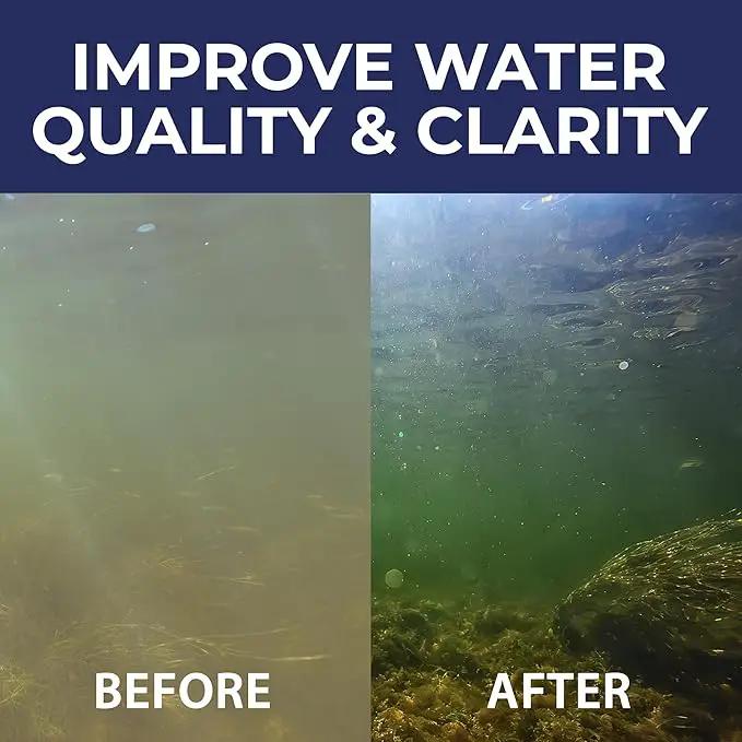 Ultimate Pond Bacteria, Outdoor Pond & Lake Natural Beneficial Bacteria Treatment, Aquatic Odor Reducer & Sludge Digester, Fish, Plant, & Livestock Safe, Easy Dosing Liquid, 1 Gallon Bottle by GreenHaven Gardens