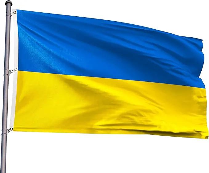 Ukraine Extra Large Flag 6x10FT Giant Ukrainian National Polyester Flag With 3 Grommets For Patriotic Ukrainian Themed Festival Events Party Decoration(Ukraine, 6x10FT) by GreenHaven Gardens