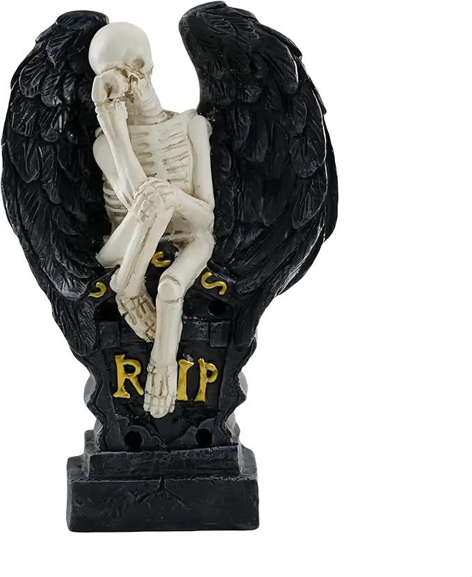 Halloween Decoration Solar Garden Statue Skeleton Spooky Hands Mummy Pumpkin Outdoor Figurines Lighted Lawn Yard Patio Porch Ornament Gift by GreenHaven Gardens