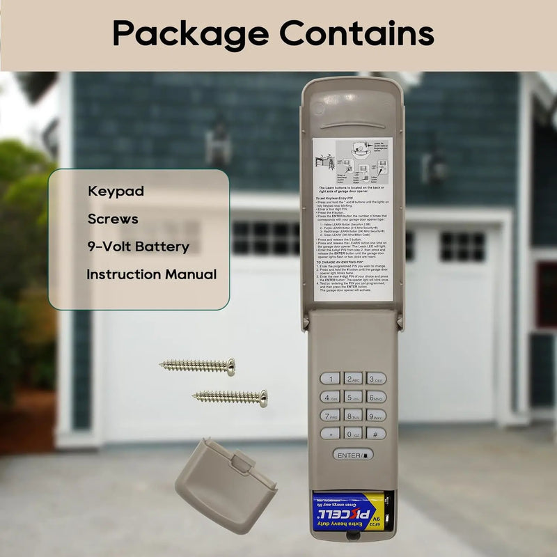 Garage Door Opener Keypad for liftmaster Chamberlain Craftsman Openers Produced Since 1993, Wireless Keyless Entry keypad Replacement, 877/878MAX, G940EV-P2, 877LM, Safe Security+2.0 by GreenHaven Gardens