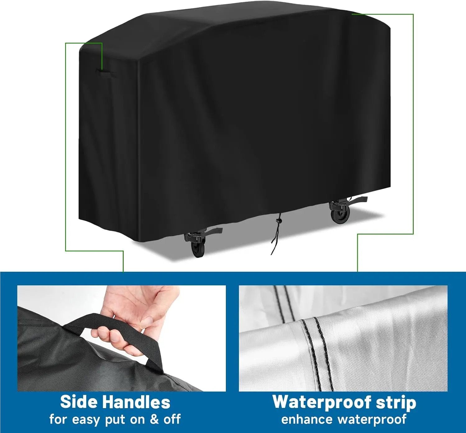 Flat Top Grill Cover for Members Mark Griddle,Waterproof Outdoor 36" Griddle Cover for Members Mark 4 Burner Grill, Heavy Duty Gas Burner Covers for Black Stone 36 Inch Cooking Station,74" W by GreenHaven Gardens