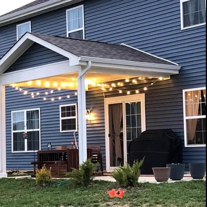 GOOTHY 25Ft Globe Led String Lights Waterproof, Connectable Hanging Patio String Lights with 14 LED Plastic Globe Bulbs, Indoor/Outdoor Decoration Lights for Room Patio Garden Bistro Backyard -White by GreenHaven Gardens