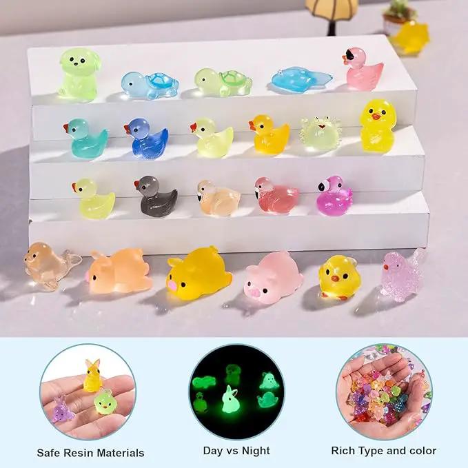 Tiny Resin Animals Figures to Hide 120 Pcs Mini Resin Animals Bulk for Miniature Fairy Garden Accessories Micro Landscape Aquarium Potted Decoration by GreenHaven Gardens
