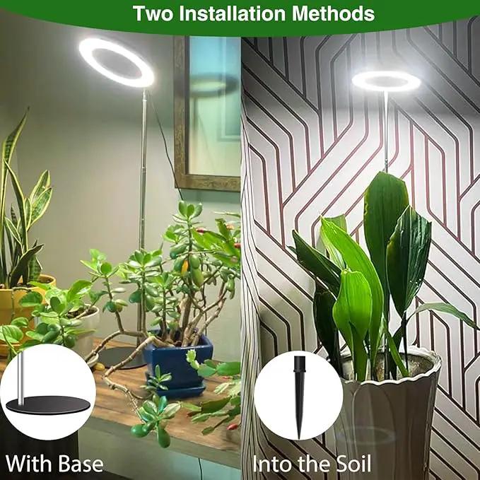 Grow Lights for Indoor Plants Full Spectrum, 80 LEDs Plant Light for Indoor Plants, Height Adjustable Desktop Growing Lamp with Auto Timer 6/12/16Hrs, 3 Optional Spectrums,5 Brightness,2 Packs by GreenHaven Gardens
