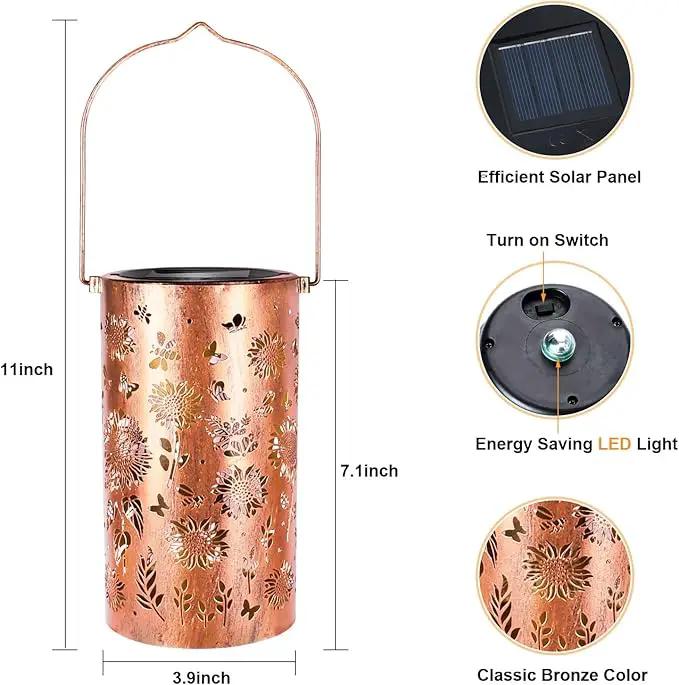 Solar Lanterns Sunflower Lights, Outdoor Garden Decor Waterproof Hanging Lantern Sunflower Solar Lights Gifts for Women Mom Grandma Decorative Yard Patio Deck Porch, 1 Pack by GreenHaven Gardens