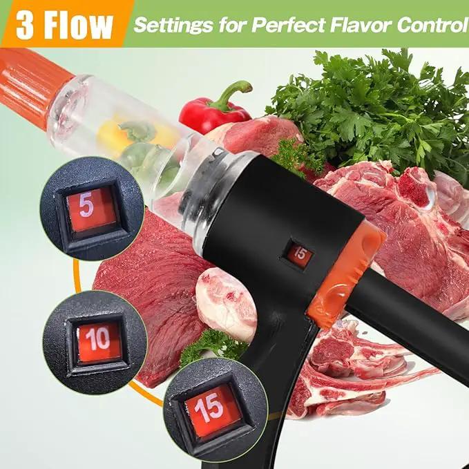 Premium Marinade Injector Syringe – Adjustable Flow (5ml/10ml/15ml), 4 Stainless Steel Needles, Meat Injector for Turkey, BBQ, Chicken, Beef, Pork, Brisket, Smoking & Holiday Cooking by GreenHaven Gardens