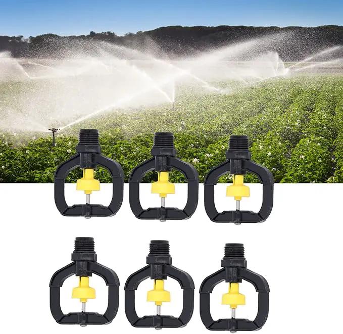 Pwshymi Garden Irrigation Misting Nozzles, 12PCS Plastic Spray Nozzle, Rotating Irrigation Sprinklers Atomizing Rotating Irrigation Spray Nozzles with G1/2 Male Thread for Garden Yard Lawn by GreenHaven Gardens
