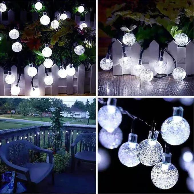 LORRYTE White 2-Pack 100 LED 64FT Crystal Globe Solar Lights Outdoor, Waterproof Solar String Lights Outdoor Decorative with 8 Lighting Modes for Easter Christmas Decor Garden Wedding Party Tree by GreenHaven Gardens