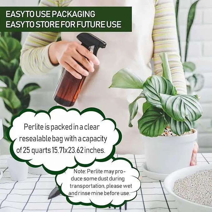 25QT Horticultural Perlite Bulk, Organic Perlite for Plants, Course Perlite for Gardening, for Plants Indoor, for Houseplants, to Promotes Soil Root Growth, and Water Drainage and Plant Growth(3-6mm) by GreenHaven Gardens