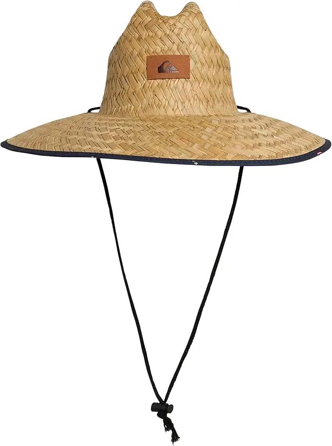 Quiksilver Men's Wide Brim Outdoor Lifeguard Straw Sun Hat by GreenHaven Gardens