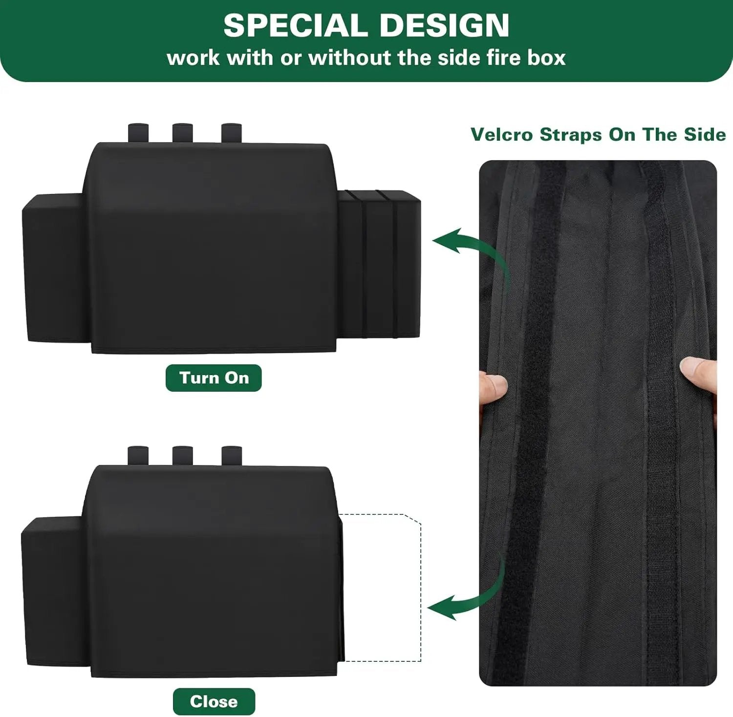 8080 Grill Cover Fits for Char-Griller Duo 5050 Double Play 5650 Charcoal Grill, Expandable Gas Grill Cover 600D Heavy Duty BBQ Cover Fits for Char-Griller 3-Burner Dual Fuel Outdoor Grill by GreenHaven Gardens