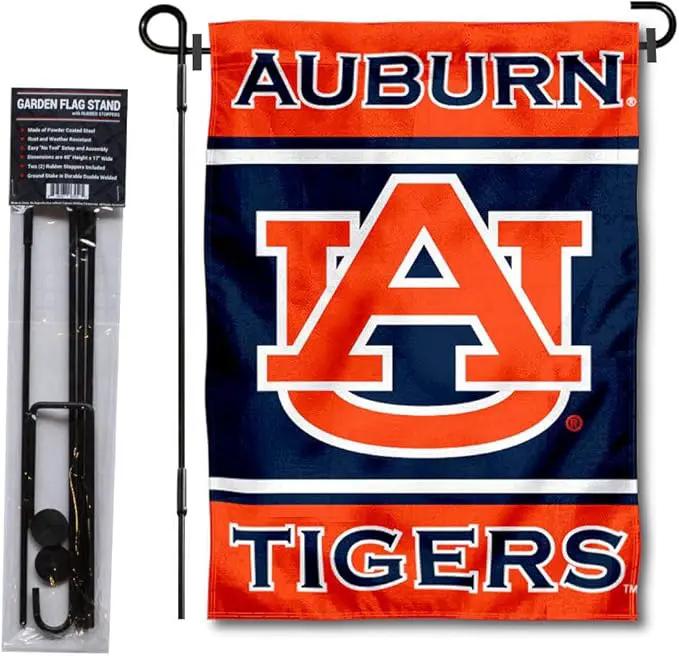 College Flags & Banners Co. Auburn Garden Flag with Stand Holder by GreenHaven Gardens