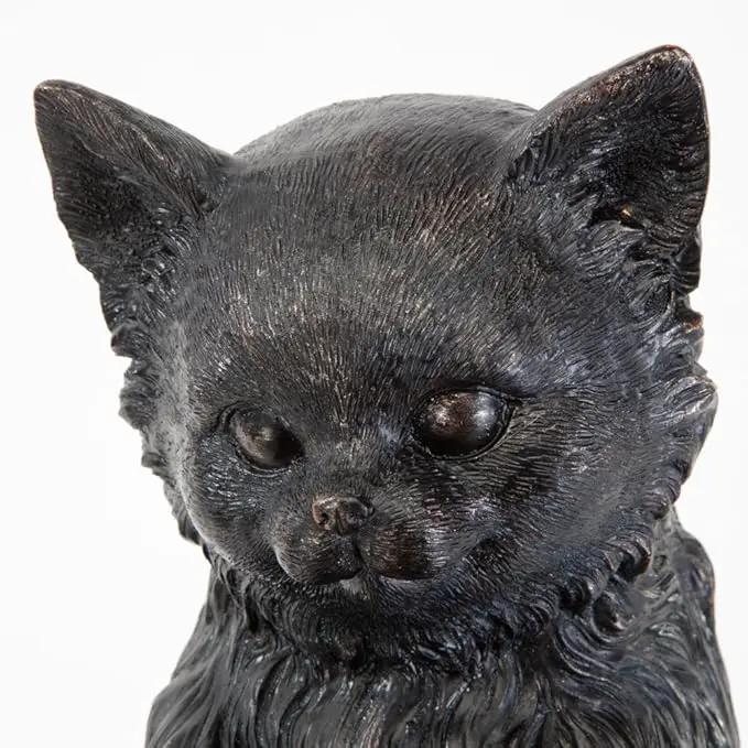 Bits and Pieces - Cat & Mouse Garden Statue- Outdoor Kitten on a Stump Sculpture - 17" Polyresin Home Décor Weather Resistant Lawn Ornament by GreenHaven Gardens
