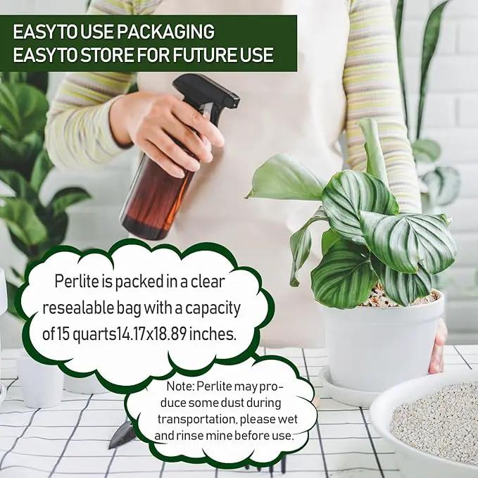 15QT Horticultural Perlite Bulk, Organic Perlite for Plants, Course Perlite for Gardening, for Plants Indoor, for Houseplants, to Promotes Soil Root Growth, and Water Drainage and Plant Growth(3-6mm) by GreenHaven Gardens