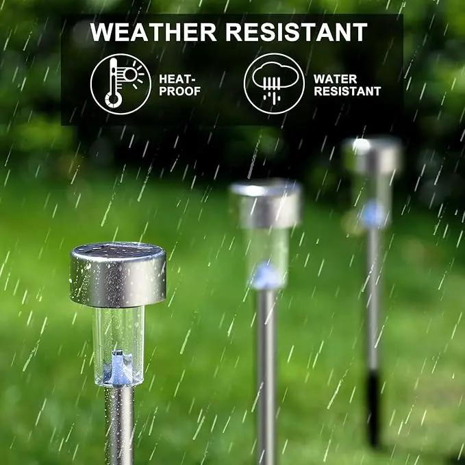 Dream Master Solar Lights Outdoor Waterproof, Stainless Steel LED Landscape Lighting Outdoor Solar Lights for Outside Solar Garden Lights for Pathway, Walkway, Patio, Yard, Lawn - 16 Pack by GreenHaven Gardens