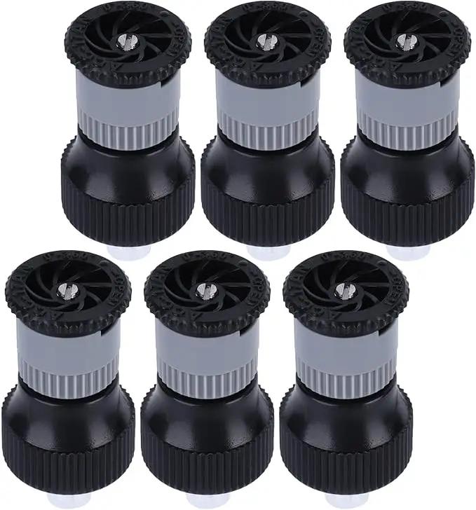 6PCS Lawn Sprinkler Garden Sprinkler, 360° Rotating Buried Spray Nozzle Large Area Coverage Automatic Lawn Sprinkler Heads G1/2 Female Thread Adjusted Watering Sprinkler for Lawn Yard Garden Planter by GreenHaven Gardens