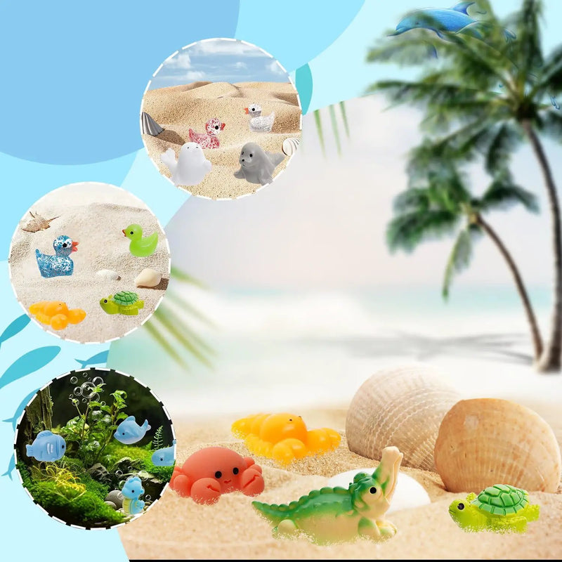 80 Pcs Mini Resin Animals 80 Styles Resin Animals Figurines Bulk for Fairy Garden Miniature Dollhouse Accessories Hide Crafts Decor by GreenHaven Gardens