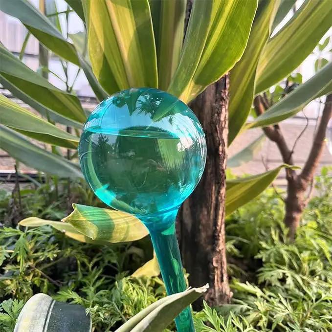 Plant Watering Stakes, Large 12pcs Flower Automatic Watering Bulbs, Plastic Plant Flower Self Watering Globes, Garden Self Watering Planter Insert for Daily Watering by GreenHaven Gardens