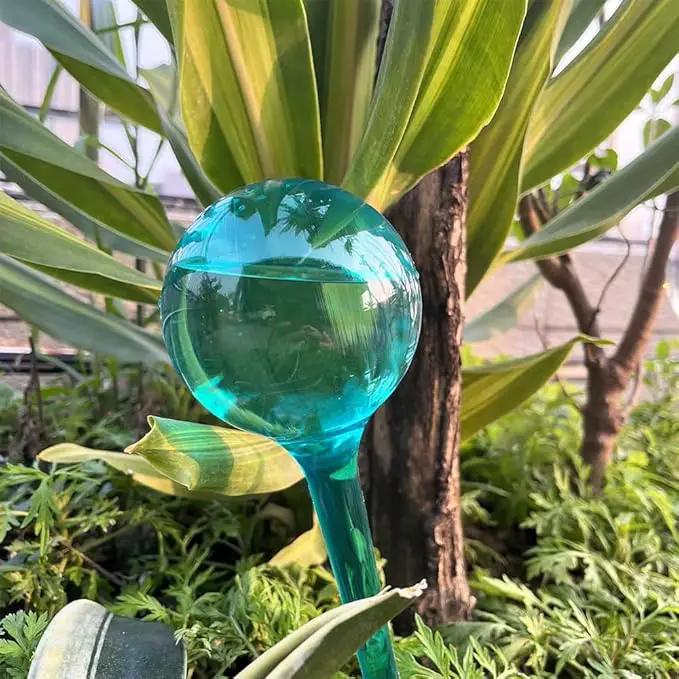 10pcs Plant Self Watering Globe Stakes, Plant Watering Stakes Automatic Plant Watering Bulb System Spikes, Flower Automatic Watering Device, Garden Self Waterer for Indoor Outdoor Plant by GreenHaven Gardens
