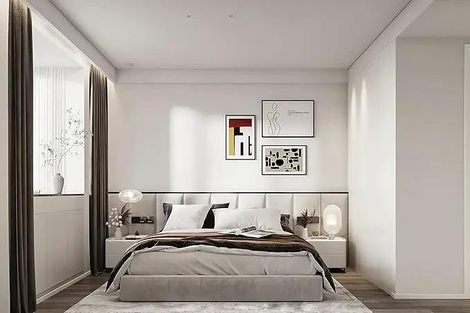 Dimoon 118''x23.6'' White Thicken Peel and Stick Wallpaper Contact Paper Modern Self Adhesive Wall Paper Removable Renter Friendly Textured Solid Color Shelf Vinyl Roll (118''x23.6'',White Thicken) by GreenHaven Gardens