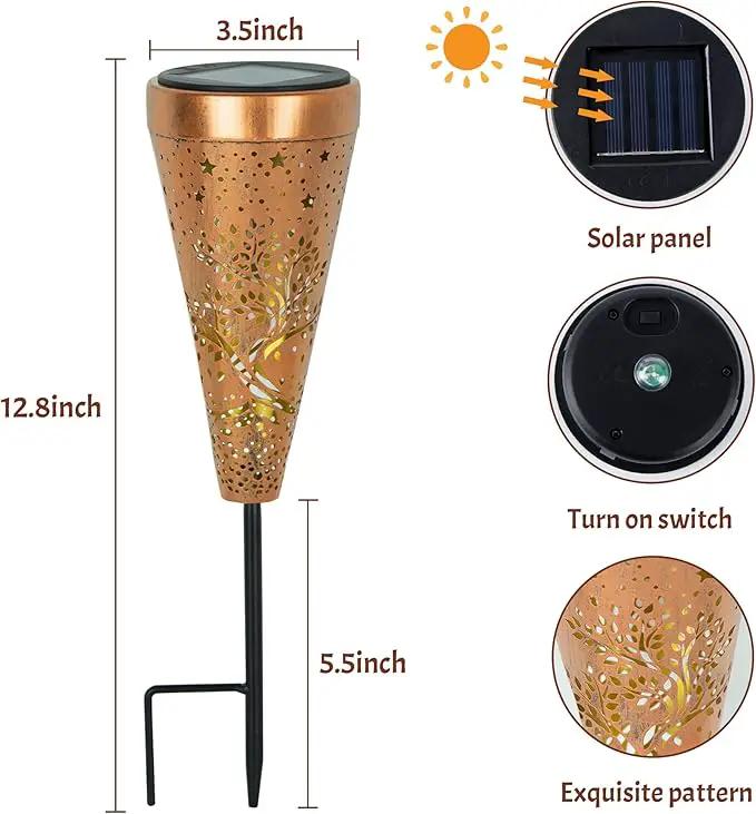 Tree of Life 2 Pack Solar Pathway Lights - Outdoor Waterproof Garden Decor, Pathway Landscape Lights for Backyard Patio Path Yard Lawn Walkway by GreenHaven Gardens