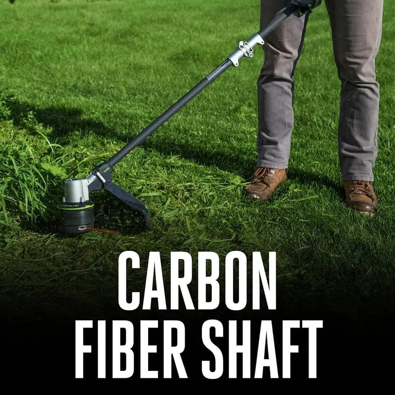 EGO POWER+ String Trimmer, Battery Powered, 16" Trimmer for Weeds and Grass with POWERLOAD, LINE IQ, Telescopic Carbon Fiber Shaft, Includes 56V 4.0Ah Battery and Charger - ST1623T by GreenHaven Gardens