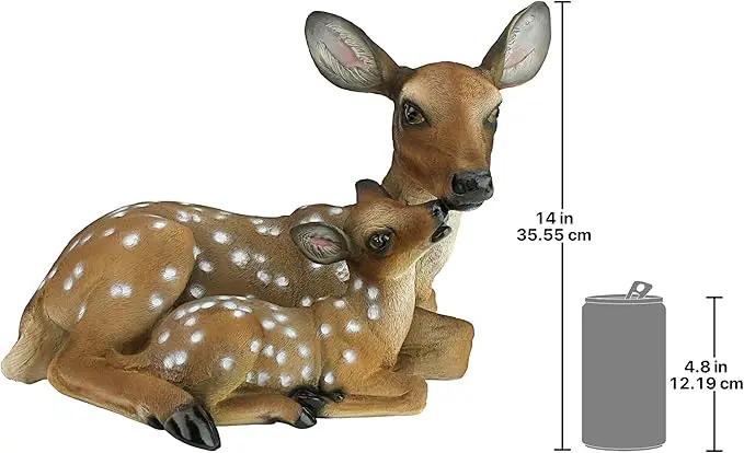 Design Toscano Mothers Love, Doe and Fawn Sculpture by GreenHaven Gardens
