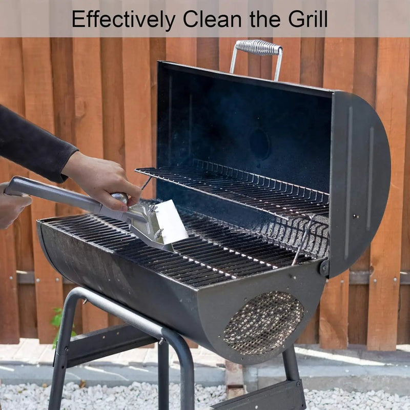 Heavy Duty Grill Scraper Commercial Griddle Scraper Set with 5 Blades, Casting Aluminum Flat Top Grill Scrapers with Small Slant Edge Grill Scraper by GreenHaven Gardens
