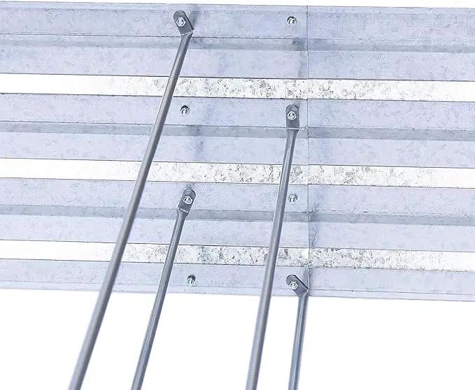 Galvanized Raised Garden Beds for Vegetables Large Metal Planter Box Steel Kit Flower Herb, 8x4x1ft by GreenHaven Gardens