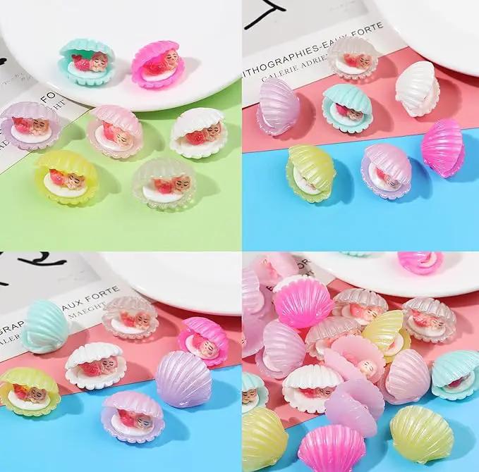 18 Pcs Miniature Mermaid Figurines,Mini Mermaid and Mini Sleeping Mermaid in Shell for Cake Decoration Home Terrarium Decoration DIY Crafts by GreenHaven Gardens