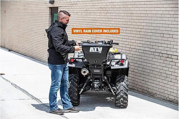 Buyers Products ATVS100 ATV All-Purpose Broadcast Spreader 100 lbs. Capacity with Rain Cover , Black by GreenHaven Gardens