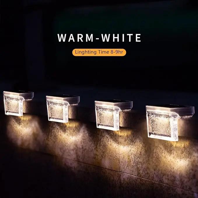 Solar Deck Lights Outdoor 16 Pack LED Step Fence Patio Wall Lights Garden Pathway Decoration Lighting, Accent Lighting (Warm White) by GreenHaven Gardens