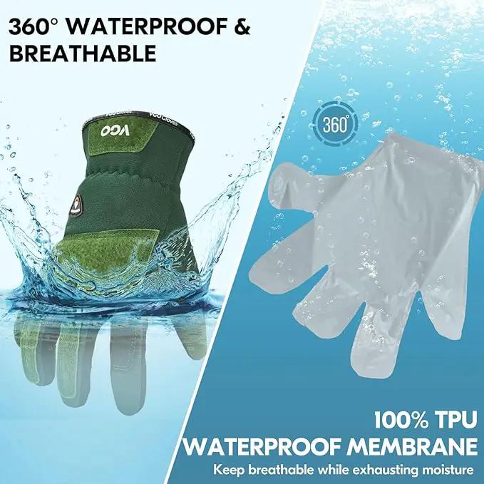 Vgo... Winter Gardening Gloves Women,Safety Work Gloves, Puncture-proof,Thornproof,Touchscreen(1 Pair,S,Green,SL7471FLWP) by GreenHaven Gardens