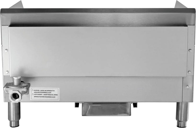 Kratos 24" Wide Commercial Countertop Griddle, Gas Hot Plate for Restaurants, Manual Controls, 2 Independent Burners, Powerful 60,000 BTU Output (29Y-004) by GreenHaven Gardens