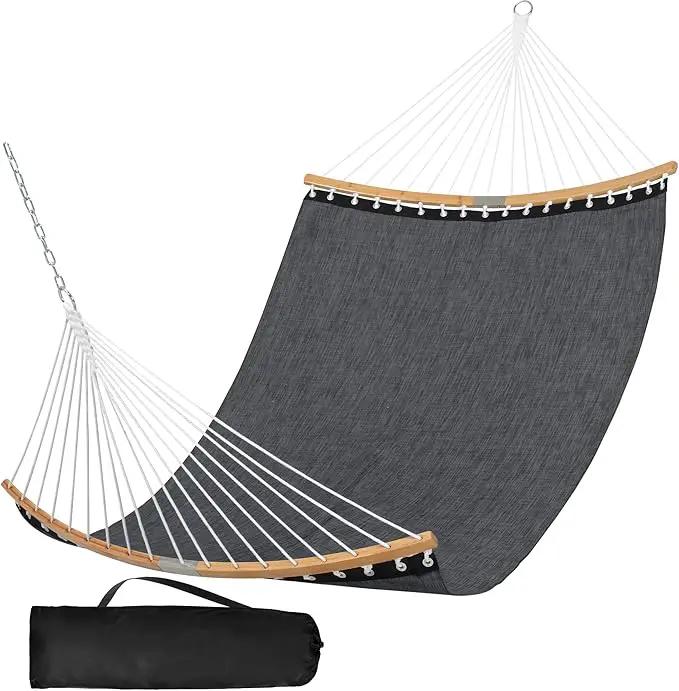 SUNCREAT Hammocks Portable Double Outdoor Hammock, 450lbs Capacity, Quick Dry 2 Person Hammock with Carrying Bag, Dark Gray by GreenHaven Gardens