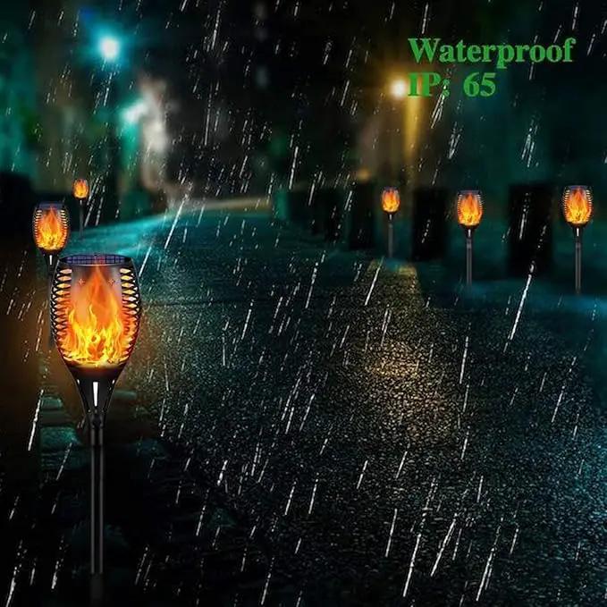 YoungPower Solar Outdoor Torch Lights Flickering Flame, 43" Outdoor Path Lights Waterproof Torch for Garden Yard Patio, 8 Pack by GreenHaven Gardens