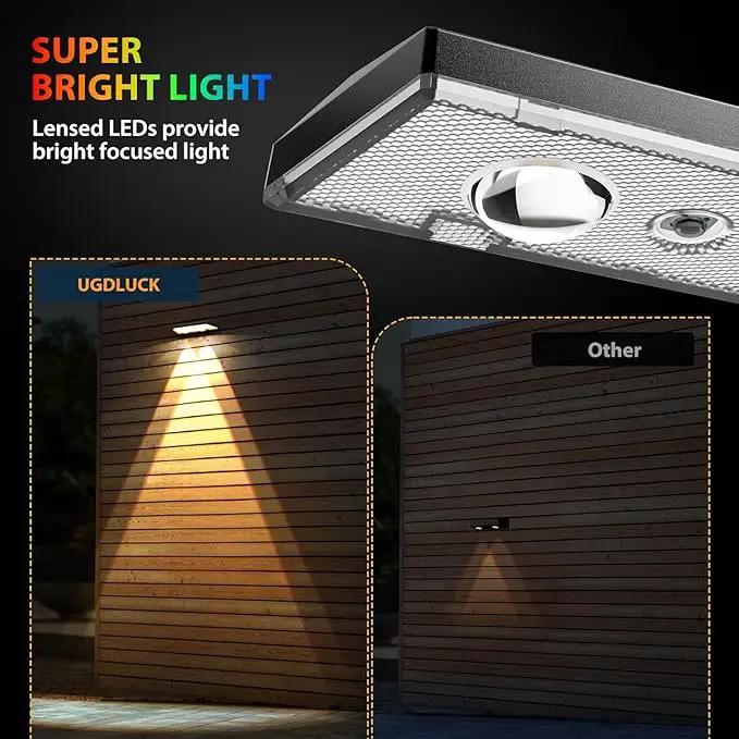 Solar Fence Lights ,RGB & Warm White & 6 Colors Lens LED Dusk to Dawn Deck Light, Fence Solar Lights Outdoor Waterproof, Solar Outdoor Lights for Backyard/Railing/Wall/Step/Patio/Pool -set of 20 by GreenHaven Gardens
