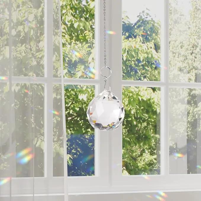 Modern Grief Gift Memorial Gift for Loss of Loved One, Loss of Father, Loss of Mother Remembrance Gifts 40 mm Crystal Ball Rainbow Maker Best for Daily Remembrance by GreenHaven Gardens