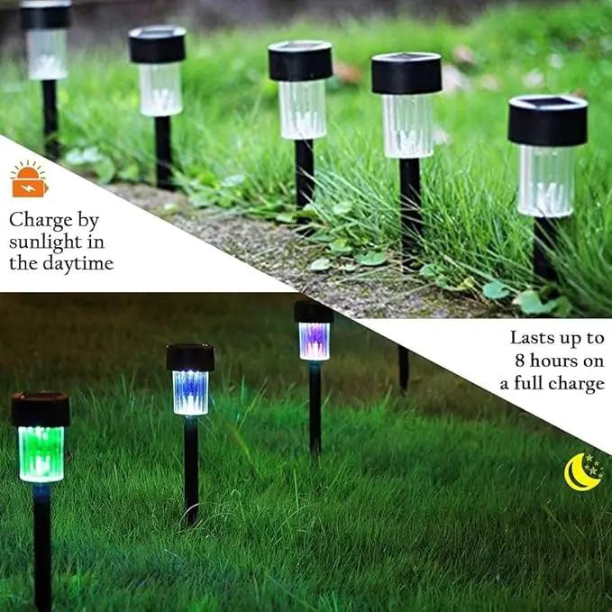 MAGGIFT 12 Pcs Solar Pathway Lights Solar Powered Lights, Outdoor Change Color Automatically Solar Landscape Lights for Lawn, Patio, Yard, Walkway, Deck, Driveway and Garden, RGB Color Changing by GreenHaven Gardens