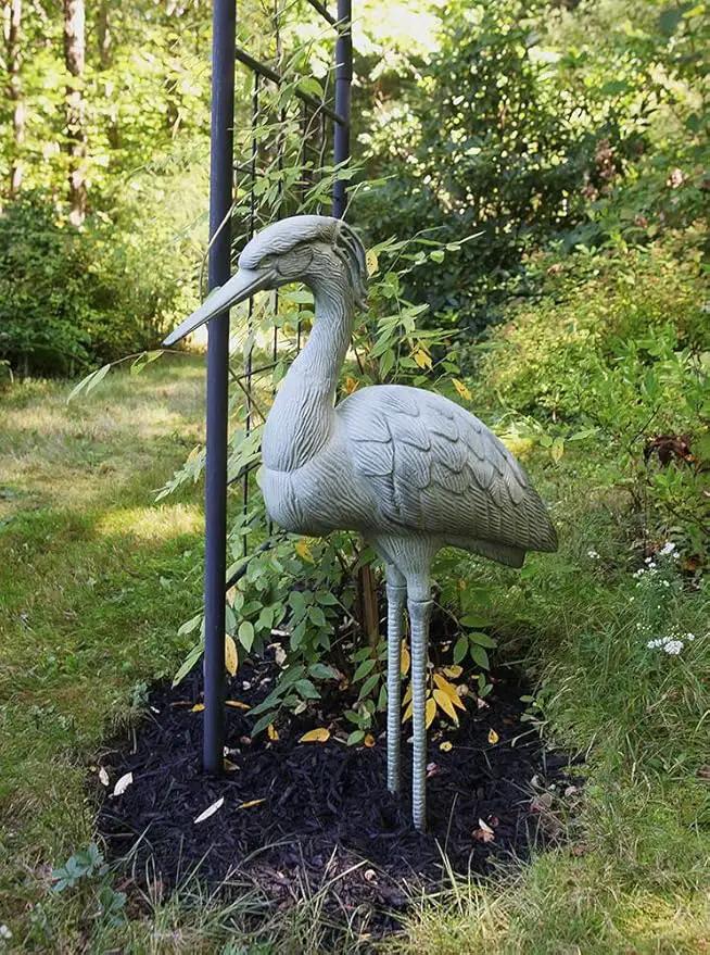 Achla Designs Stately Blue Heron Garden Statue by GreenHaven Gardens
