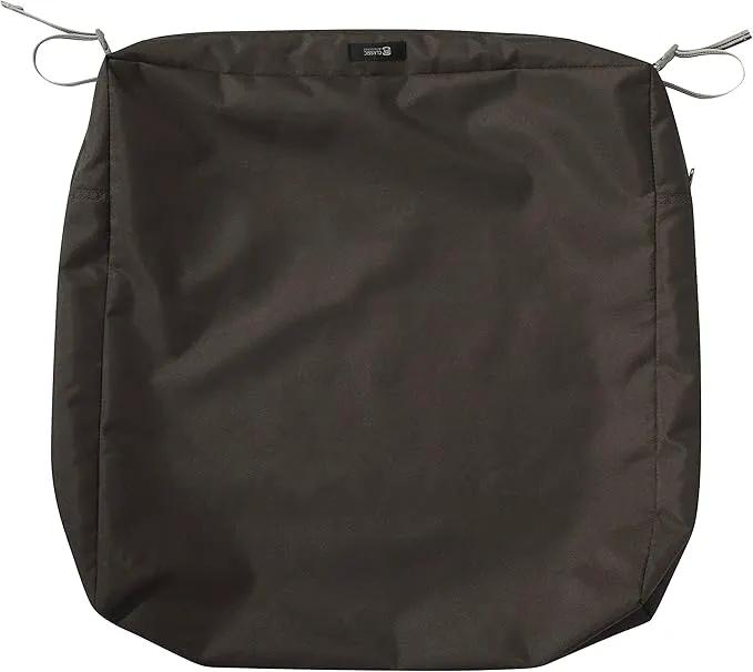 Classic Accessories Ravenna Water-Resistant Patio Lounge Chair/Loveseat Cushion, 25 x 27 x 5 Inch, Espresso by GreenHaven Gardens