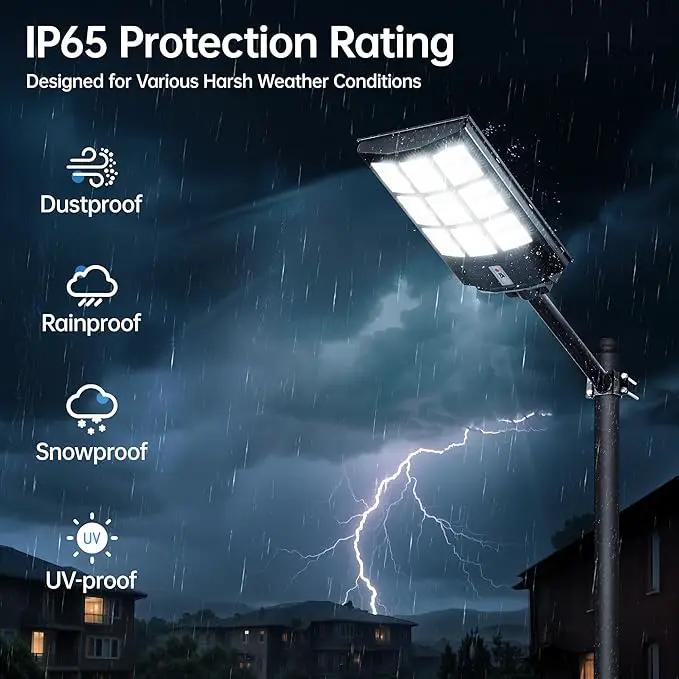 6000W Solar Street Lights Outdoor – 240,000LM 7000K LED with Motion Sensor, 324 LEDs, 240° Wide Angle, IP65 Waterproof, Dusk to Dawn Solar Flood Lights for Yard, Parking Lot, Garage by GreenHaven Gardens