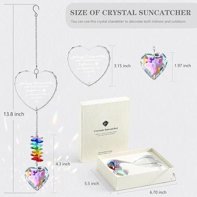 Retirement Gifts for Women, Crystal Suncatcher Gift for Retirement, Happy Retirement Decoration, Gifts for Retired Friend Coworker Nurse Teacher by GreenHaven Gardens