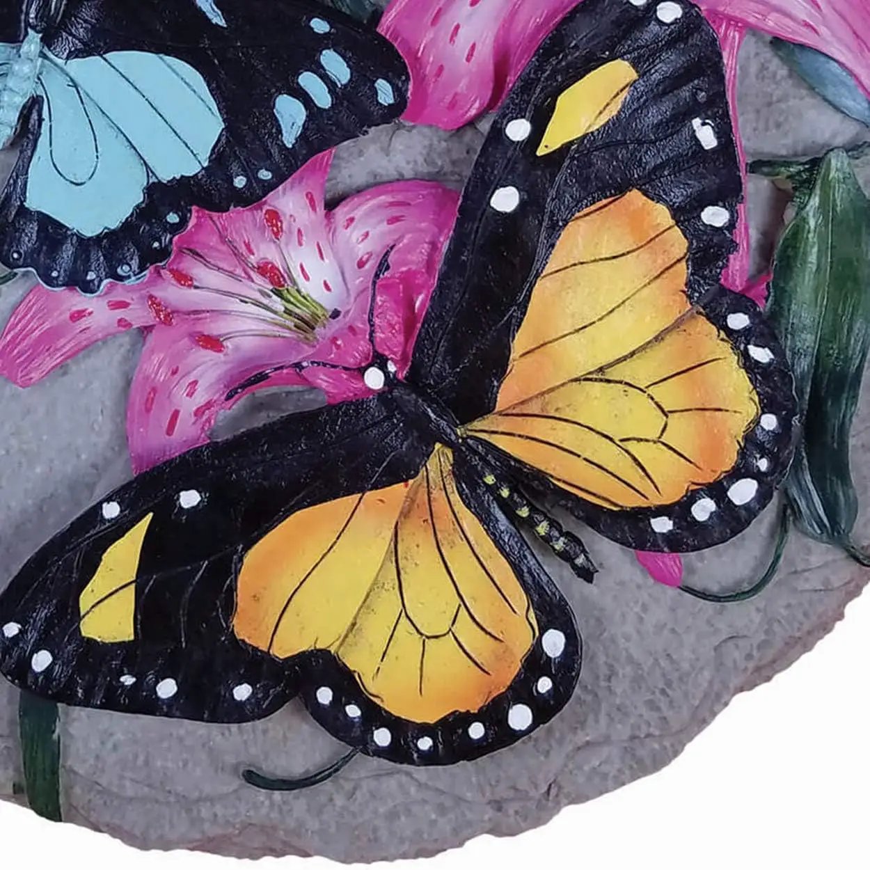 Spoontiques - Garden Décor - Butterfly Stepping Stone - Decorative Stone for Garden by GreenHaven Gardens