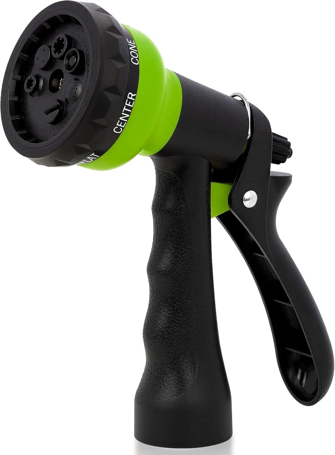 NEXCOVER Garden Hose Nozzle Sprayer - 7 Adjustable Watering Patterns Nozzle for Water Hose, Non-Slip Garden Spray Nozzle for Car Washing, Watering Plants, Pets Showering, Lawns Cleaning, Green by GreenHaven Gardens