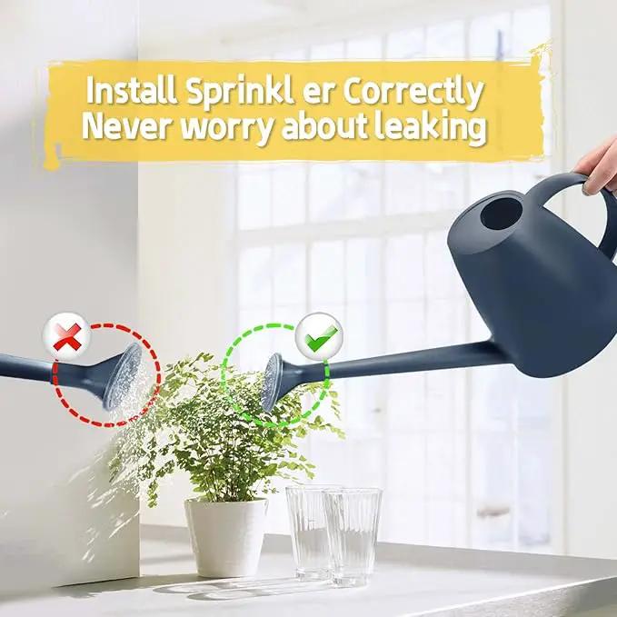 Watering Can for Indoor Plants, Small Watering Cans for House Plant Garden Flower, Long Spout Water Can for Outdoor Watering Plants 1. 8L 1/2 Gallon (Blue) by GreenHaven Gardens